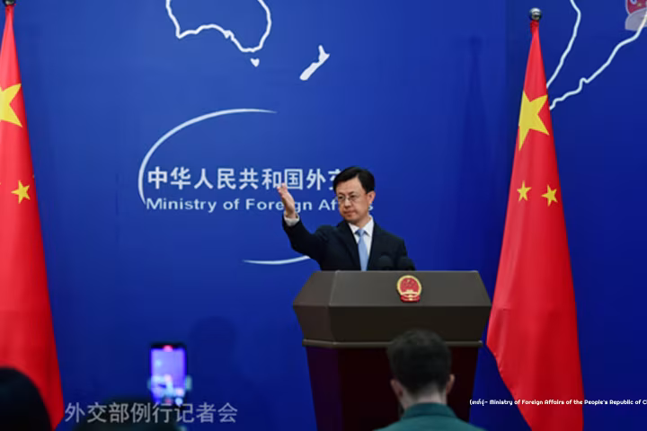 တရုတ်နိုင်ငံအနေဖြင့် ဂျပန်နိုင်ငံနှင့် ဖိလစ်ပိုင်နိုင်ငံတို့က ၎င်း၏ ပင်လယ်ရေကြောင်းဆိုင်ရာ အခွင့်အရေးနှင့် အကျိုးစီးပွားများအား ချိုးဖောက်နေခြင်းကို ဆန့်ကျင်ကြောင်း ပြောရေးဆိုခွင့်ရှိသူ ပြောကြား