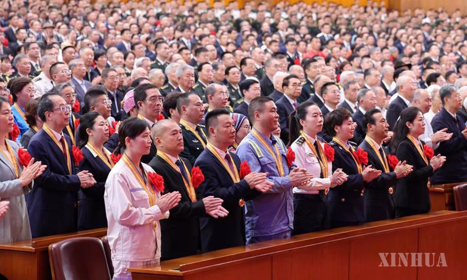 တရုတ်ကွန်မြူနစ်ပါတီ (CPC) တည်ထောင်ခြင်း ၁၀၅ နှစ်မြောက် အထိမ်းအမှတ်အခမ်းအနားကို ၂၀၂၆ ခုနှစ် ဇူလိုင် ၁ ရက်က တွေ့ရစဉ် (ဆင်ဟွာ)