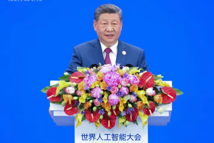 သမ္မတရှီက သာတူညီမျှရှိသော ကမ္ဘာလုံးဆိုင်ရာ AI စီမံခန့်ခွဲမှုစနစ် ထူထောင်ရန် တိုက်တွန်း၊ ပူးပေါင်းဆောင်ရွက်ရေးအဖွဲ့သစ် ဖွဲ့စည်းကြောင်း ကြေညာ