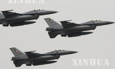 တူရကီ ႏိုင္ငံ F-16 တိုက္ေလယာဥ္ မ်ားအား ျမင္ေတြ႕ရစဥ္ (ဆင္ဟြာ)