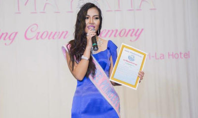 စင္ကာပူတြင္ က်င္းပမည့္ Miss Jewel Princess International ၿပိဳင္ပြဲသြားေရာက္ ယွဥ္ၿပိဳင္မည့္ အလွမယ္ ခင္ေမခ (ဓာတ္ပံု- Khin May Kha Facebook)