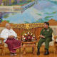 တပ္မေတာ္ ကာကြယ္ေရး ဦးစီးခ်ဳပ္ ဗိုလ္ခ်ဳပ္မွဴးႀကီး မင္းေအာင္လႈိင္ႏွင့္ ျမန္မာႏိုင္ငံ စာနယ္ဇင္း ေကာင္စီ (ယာယီ) တို႔ေတြ႕ဆံုစဥ္ (ဓာတ္ပံု- Senior General Min Aung Hlaing Facebook)