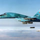 ႐ုရွား ႏိုင္ငံ မွ Su-34 ေလေၾကာင္း ဗံုးက်ဲ တိုက္ေလယာဥ္ အားျမင္ေတြ႕ရစဥ္(ဓာတ္ပံု-အင္တာနက္)