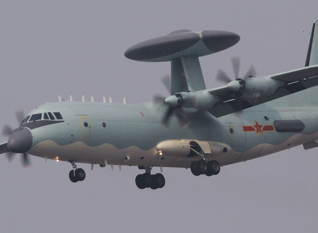 KJ-500 AEW&C လေယာဉ်အား တွေ့ရစဉ် (ဓာတ်ပုံ- အင်တာနက်)