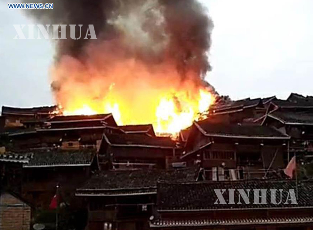 တရုတ်နိုင်ငံ အနောက်တောင်ပိုင်းတွင် ဖြစ်ပွားခဲ့သည့် မီးလောင်မှု တစ်ခု အားတွေ့ရစဉ် (ဆင်ဟွာ)
