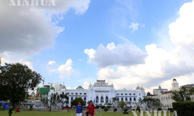 ရန်ကုန်မြို့လယ်ကောင်ရှိ ဗန္ဓုလ ပန်း့ခြံ အားတွေ့ရစဉ် (ဆင်ဟွာ)