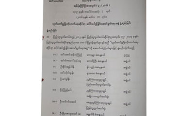 လွှတ်တော် ဖွံ့ဖြိုးတိုးတက်ရေး ဆိုင်ရာ ပေါင်းစပ်ညှိနှိုင်း ဆောင်ရွက်ရေး အဖွဲ့ ဖွဲ့စည်းခြင်း အမိန့်ကြေညာစာ (ဓာတ်ပုံ-NLD Chairperson Facebook)