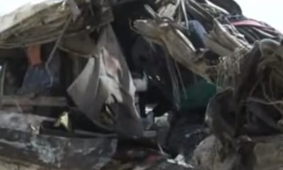 ပါလက်စတိုင်း ၁၆ ဦး သေဆုံး ခဲ့သည့် ဂျော်ဒန်နိုင်ငံမှ ယာဉ်တိမ်းမှောက်မှုအား တွေ့ရစဉ် (ဓာတ်ပုံ-အင်တာနက်)