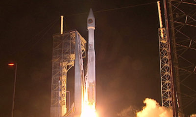 Orbital ATK ကလွှတ်တင်ခဲ့သည့် Cygnus လူမဲ့ အာကာသယာဉ်အားတွေ့ရစဉ် (ဓာတ်ပုံ-အင်တာနက်)