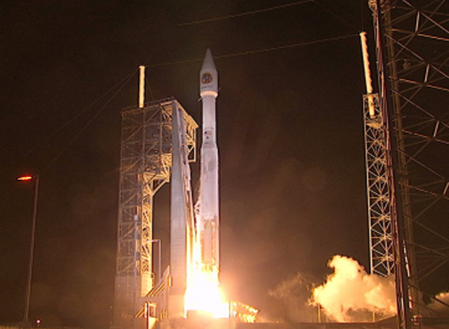 Orbital ATK ကလွှတ်တင်ခဲ့သည့် Cygnus လူမဲ့ အာကာသယာဉ်အားတွေ့ရစဉ် (ဓာတ်ပုံ-အင်တာနက်)