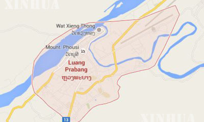 တိုက်ခိုက်မှု ဖြစ်ပွားခဲ့သည့် Luang Prabang ပြည်နယ် အား မြေပုံပေါ်၌ တွေ့ရစဉ် (ဓာတ်ပုံ-အင်တာနက်)