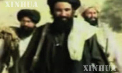 အာဖဂန်တာလီဘန်ခေါင်းဆောင် Mullah Mansoor အားတွေ့ရစဉ်(ဆင်ဟွာ)