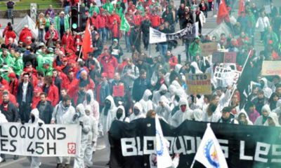 ဘယ်လ်ဂျီယံတွင် ဆန္ဒပြသူများအား တွေ့ရစဉ် (ဓာတ်ပုံ- အင်တာနက်)