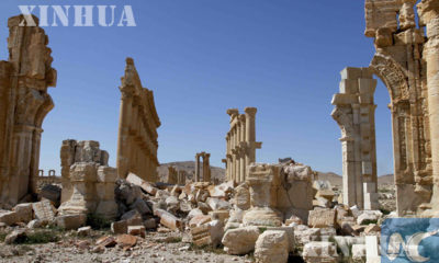 ဆီးရီးယားနိုင်ငံ Palmyra ရှေးဟောင်းမြို့တော် အားတွေ့ရစဉ် (ဆင်ဟွာ)