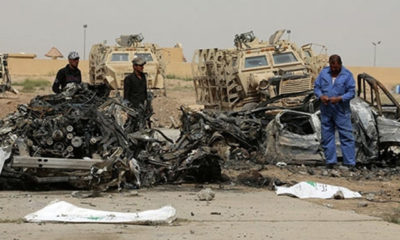အီရတ် နိုင်ငံတွင် ဖြစ်ပွားခဲ့သည့် ကားဗုံး ပေါက်ကွဲမှုအား တွေ့ရစဉ် (ဓာတ်ပုံ-အင်တာနက်)