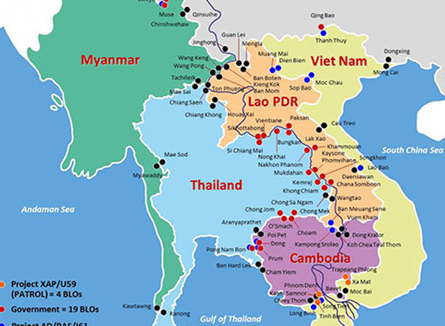 ကမ္ဘောဒီးယား-ထိုင်း နှစ်နိုင်ငံ နယ်နိမိတ် မြေပုံ အားတွေ့ရစဉ် (ဓာတ်ပုံ-အင်တာနက်)