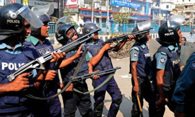 ဘင်္ဂလားဒေ့ရှ် နိုင်ငံရှိ ရဲတပ်ဖွဲ့ဝင် အချို့အား တွေ့ရစဉ် (ဓာတ်ပုံ-အင်တာနက်)