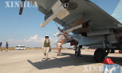 SU-30 ဂျက် တိုက်လေယာဉ်တစ်စင်းအား တွေ့ရစဉ် (ဆင်ဟွာ)