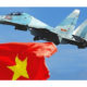 SU-30 အမျိုးအစား ဗီယက်နမ် ဂျက်တိုက်လေယာဉ် တစ်စင်းအား တွေ့ရစဉ် (ဓာတ်ပုံ-အင်တာနက်)