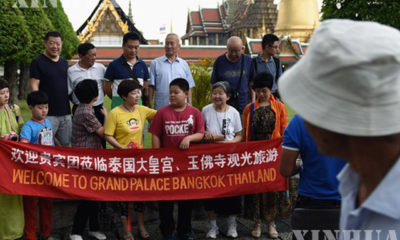 ထိုင်းနိုင်ငံတွင် လည်ပတ်လျက်ရှိသော တရုတ်ခရီးသည်များကို မြင်တွေ့ရစဉ် (ဆင်ဟွာ)