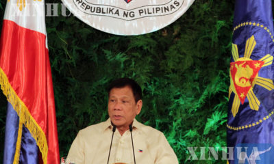 ဖိလစ်ပိုင် သမ္မတသစ် ရော့ဒရီဂို ဒူတာတေးအား တွေ့ရစဉ် (ဆင်ဟွာ)