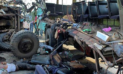 အိန္ဒိယနိုင်ငံတွင် ဖြစ်ပွားခဲ့သည့် ယာဉ်တိုက်မှု တစ်ခုအားတွေ့ရစဉ် (ဓာတ်ပုံ-အင်တာနက်)