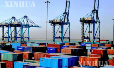 တရုတ်နိုင်ငံ ဆိပ်ကမ်းမှ အာဆီယံနိုင်ငံများသို့ကုန်ပစ္စည်းများ တင်ပို့နေစဉ် (ဆင်ဟွာ)