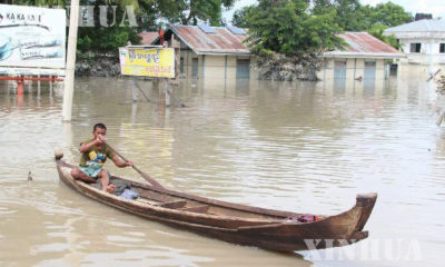 ၂၀၁၅ ခုနှစ်အတွင်း စစ်ကိုင်းတိုင်းဒေသကြီး ကလေးမြို့၌ ရေကြီးရေလျှံမှုအား တွေ့ရစဉ် (ဆင်ဟွာ)