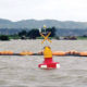 မြစ်ကြောင်း ထိန်းသိမ်းရေးဆောင်ရွက်ရန် တိုင်းတာရေးကိရိယာများတပ်ဆင်ထားရှိမှုအားတွေ့ရစဉ် (ဓာတ်ပုံ-- တင်စိုး(မြန်မာ့အလင်း))