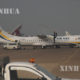 ရန်ကုန် မင်္ဂလာဒုံ လေဆိပ်၌ ဆိုက်ကပ်ထားသော လေယာဉ်များကို တွေ့ရစဉ် (ဆင်ဟွာ)