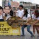 တောင်ကိုးရီးယားလူငယ်များ အလုပ်အကိုင်အခွင့်အရေးအတွက် သရုပ်ဖော်ပြနေစဉ် (ဓာတ်ပုံ-အင်တာနက်)