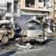 ဆီးရီးယားနိုင်ငံ မြောက်ပိုင်းတွင် ဖြစ်ပွားခဲ့သည့် ပေါက်ကွဲမှု တစ်ခုအား တွေ့ရစဉ် (ဓာတ်ပုံ-အင်တာနက်)