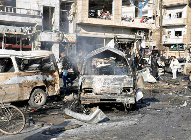 ဆီးရီးယားနိုင်ငံ မြောက်ပိုင်းတွင် ဖြစ်ပွားခဲ့သည့် ပေါက်ကွဲမှု တစ်ခုအား တွေ့ရစဉ် (ဓာတ်ပုံ-အင်တာနက်)