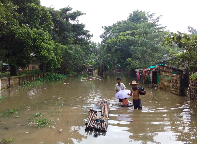 ရေများလူနေအိမ်ခြေ များသို့ဝင်ရောက်လာစဉ် (M.O.I)