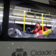 ရီယိုအိုလံပစ်ပြိုင်ပွဲတွင်တိုက်ခိုက်ခံရသော ဘတ်စ်ကားအားတွေ့ရစဉ်(ဓာတ်ပုံ-အင်တာနက်)