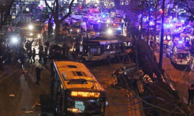 တူရကီနိုင်ငံတွင် ဖြစ်ပွားခဲ့သည့် ကားဗုံးပေါက်ကွဲမှုတစ်ခုအားတွေ့ရစဉ် (ဓါတ်ပုံ-အင်တာနက်)