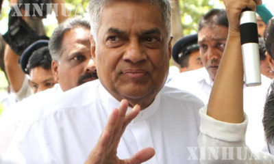 သီရိလင်္ကာဝန်ကြီးချုပ် Ranil Wickremesinghe အားတွေ့ရစဉ် (ဆင်ဟွာ)