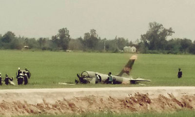 ဗီယက်နမ် အလယ်ပိုင်းတွင် ပျက်ကျခဲ့သည့် အမောင်းသင် စစ်လေယာဉ် အားတွေ့ရစဉ် (ဓာတ်ပုံ-အင်တာနက်)