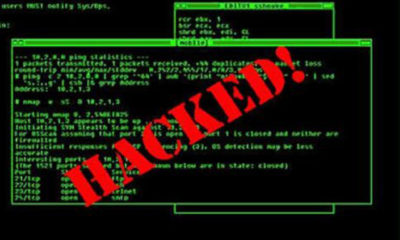 ဝက်ဘ်ဆိုဒ် တစ်ခုအား ဟက်ကင်း (hacking) ပြုလုပ်ခြင်းအား သရုပ်ဖော်ထားစဉ် (ဓာတ်ပုံ- အင်တာနက်)