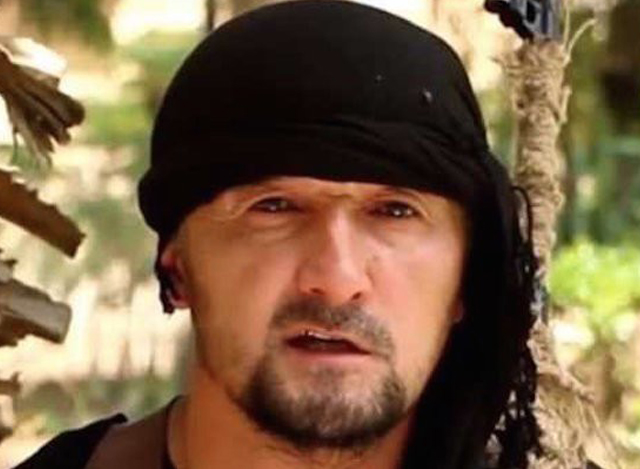 IS စစ်သွေးကြွအဖွဲ့၏ အဓိကခေါင်းဆောင်တစ်ဦးဖြစ်သော Gulmurod Khalimov အားတွေ့ရစဉ် (ဓါတ်ပုံ-အင်တာနက်)