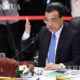 တရုတ်ဝန်ကြီးချုပ်လီခဲ့ချန် ၁၉ကြိမ်မြောက် တရုတ်-အာဆီယံ ထိပ်သီးအစည်းအဝေး၌ မိန့်ခွန်းပြောကြားနေစဉ် (ဆင်ဟွာ)