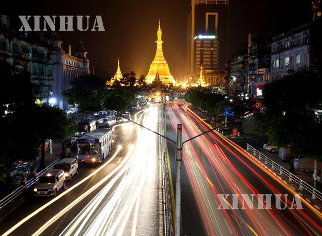 မြန်မာနိုင်ငံ၏ စီးပွားရေး မြို့တော် ဖြစ်သည့် ရန်ကုန်မြို့အားမြင်တွေ့ရစဉ်(ဆင်ဟွာ)