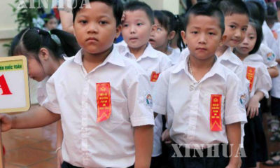 ဗီယက်နမ်နိုင်ငံရှိ မူလတန်းကျောင်း တစ်ကျောင်းအားတွေ့ရစဉ်(ဆင်ဟွာ)