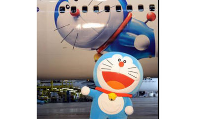 Doraemon ဂျက်လေယာဉ်သစ် တစ်စင်းအားတွေ့ရစဉ်(ဓာတ်ပုံ-အင်တာနက်)