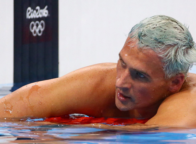 အမေရိကန်ရေကူးအားကစားသမား Ryan Lochte အားတွေ့ရစဉ်(ဓာတ်ပုံ-အင်တာနက်)