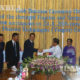 ငလ်င္ဒဏ္ေၾကာင့္ထိခိုက္ပ်က္စီးခဲ႔ရေသာပုဂံဘုရားပုထိုးမ်ားျပဳ ျပင္ရန္ Huawei Technologies (Yangon) Co. Ltd., ကေငြလွဴဒါန္းပြဲအခမ္းအနားက်င္းပစဥ္ (ဆင္ဟြာ)
