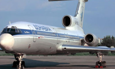 ရုရွား ေလတပ္တြင္အသံုးျပဳလ်က္ရွိသည့္ Tu-154 ေလယာဥ္အားေတြ႕ရစဥ္ (ဓါတ္ပံု-အင္တာနက္)
