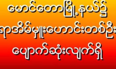 ေမာင္ေတာၿမိဳ ႔နယ္တြင္ ရာအိမ္မႈးေဟာင္းတစ္ဦးေပ်ာက္ဆံုးေၾကာင္းထုတ္ျပန္ခ်က္အားေတြ႔ရစဥ္ (ဓာတ္ပံု--ျမဝတီ)