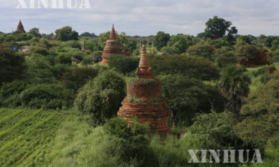 ပုဂံေဒသရွိ ဘုရားေစတီမ်ားအားေတြ႔ရစဥ္ (ဆင္ဟြာ)