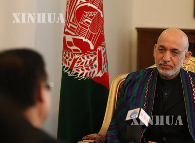 အာဖဂန္ နစၥတန္ သမၼတ Ashraf Ghani အား ဆင္ဟြာ သတင္းဌာန ၏ အင္တာဗ်ဴး တစ္ခုတြင္ ျမင္ေတြ႕ရစဥ္(ဆင္ဟြာ)